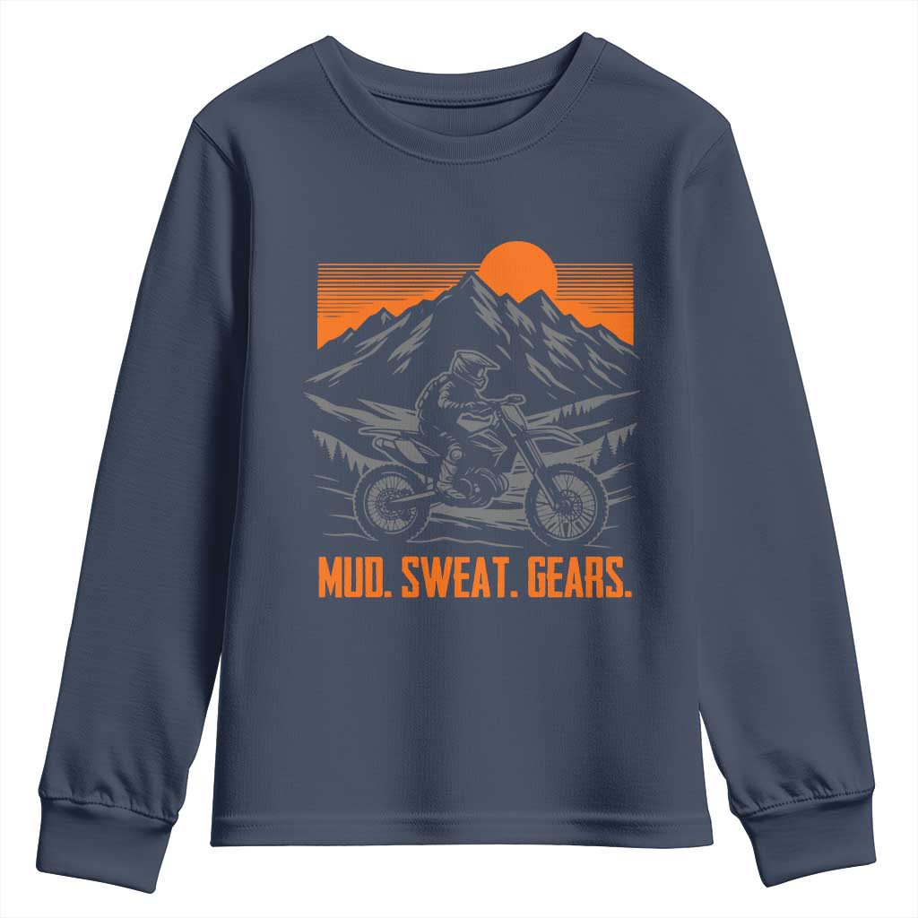 Mud Sweat Gears Dirt Bike Youth Sweatshirt