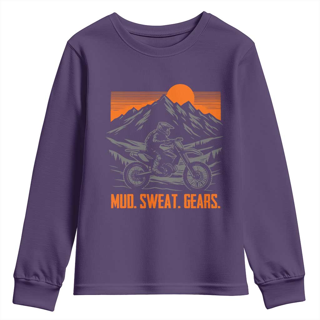 Mud Sweat Gears Dirt Bike Youth Sweatshirt