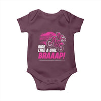 Dirt Bike Girl Baby Onesie Braaap Like A Girl