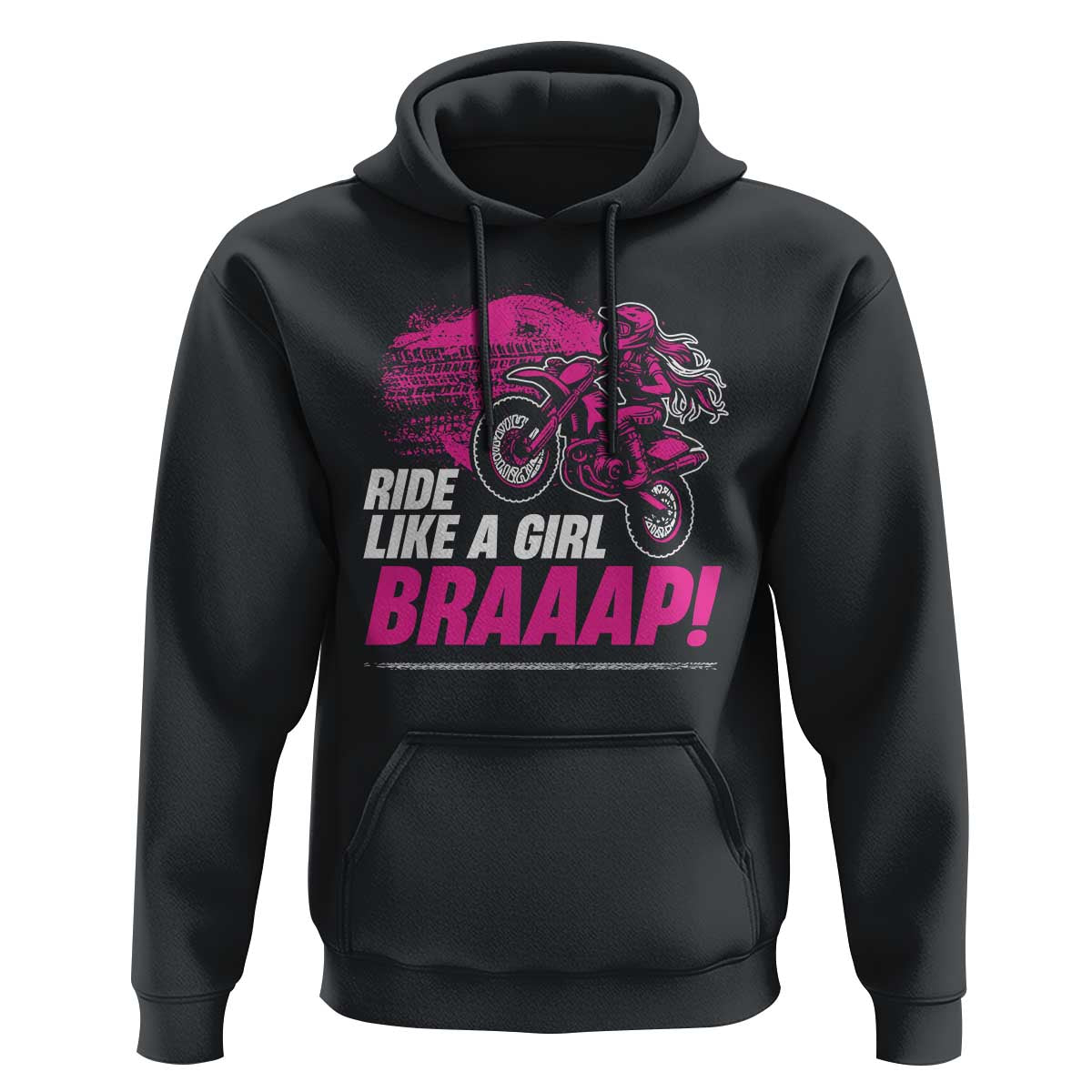 Dirt Bike Girl Hoodie Braaap Like A Girl