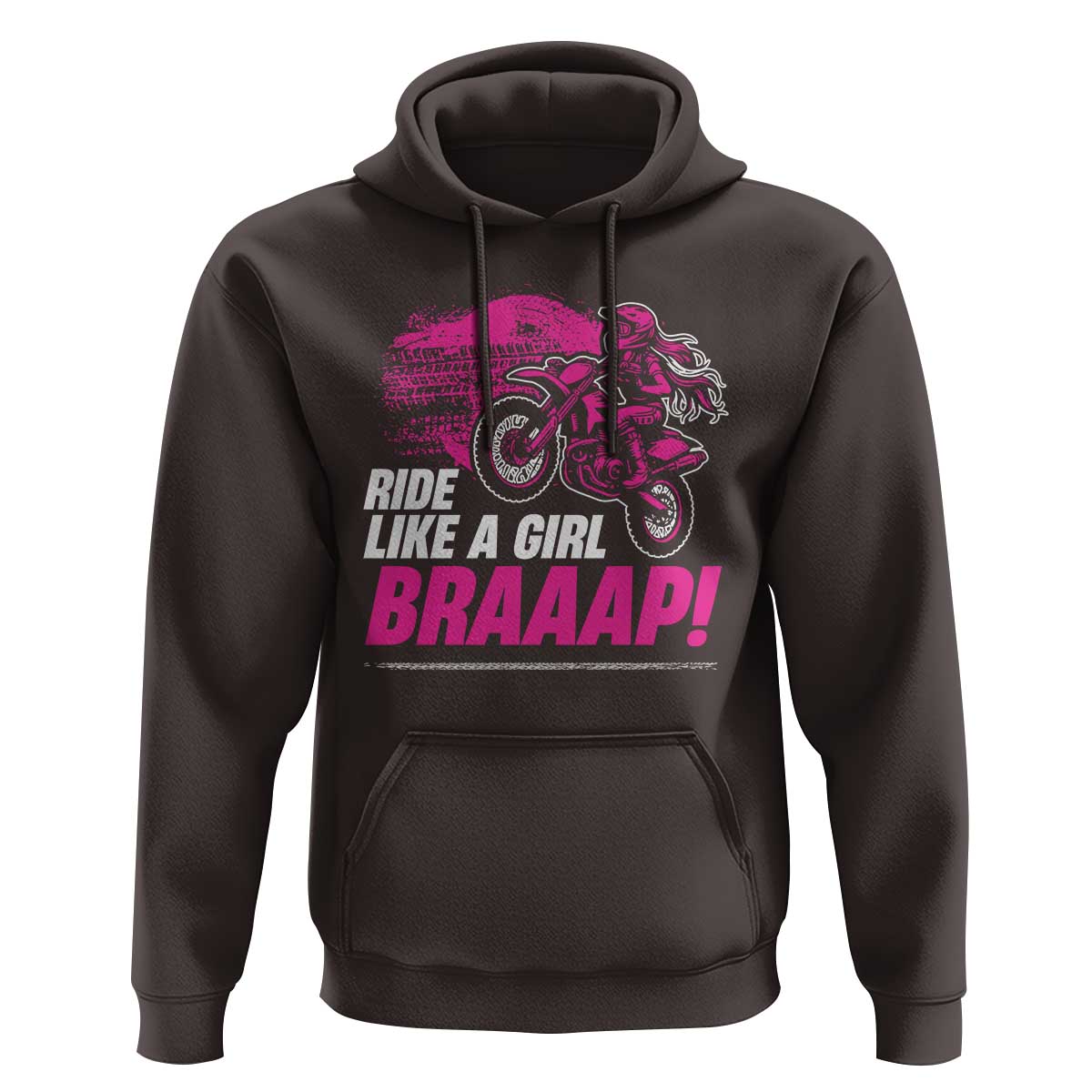 Dirt Bike Girl Hoodie Braaap Like A Girl