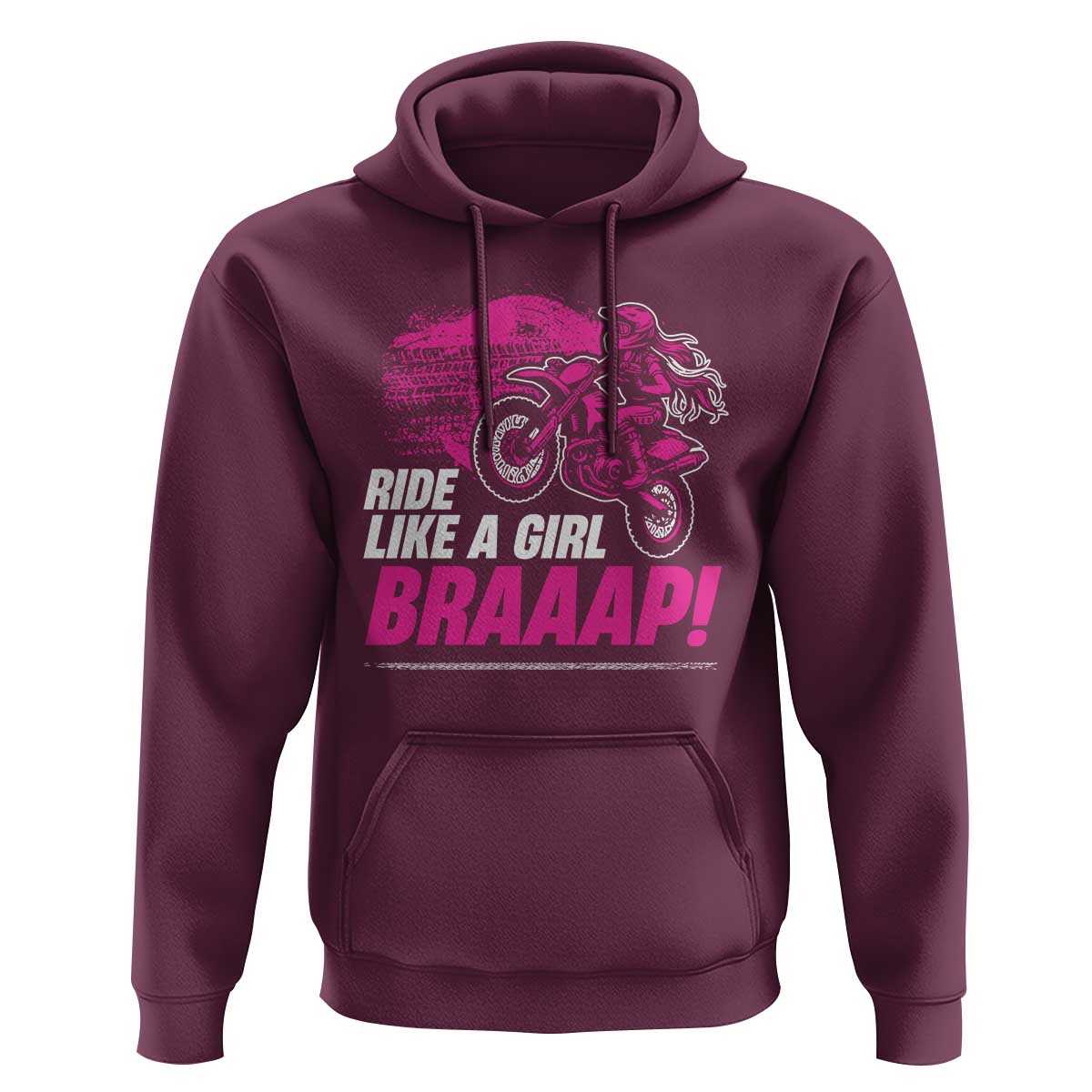 Dirt Bike Girl Hoodie Braaap Like A Girl