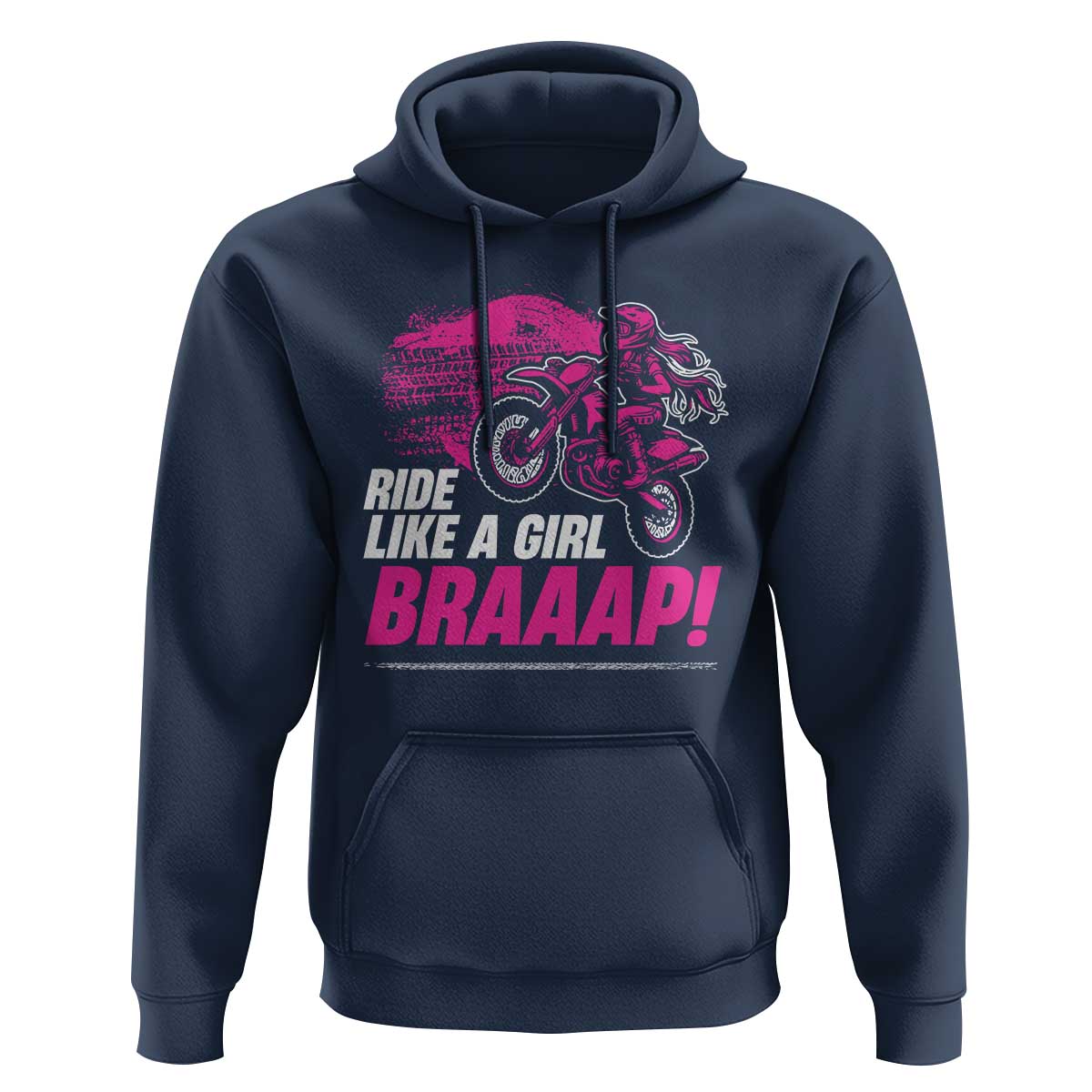 Dirt Bike Girl Hoodie Braaap Like A Girl