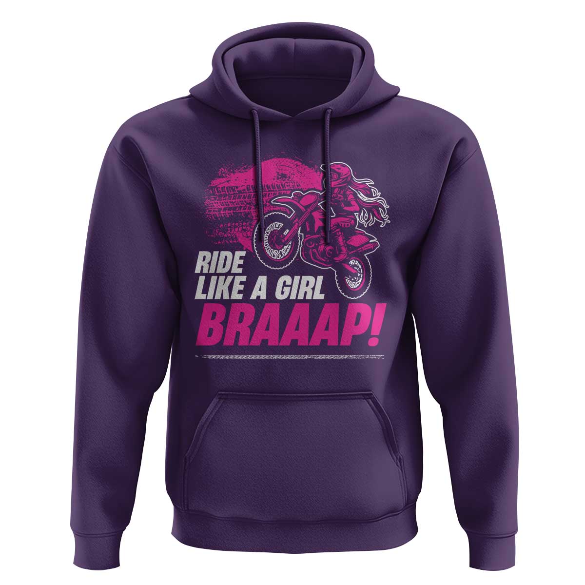 Dirt Bike Girl Hoodie Braaap Like A Girl