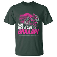 Dirt Bike Girl T Shirt Braaap Like A Girl