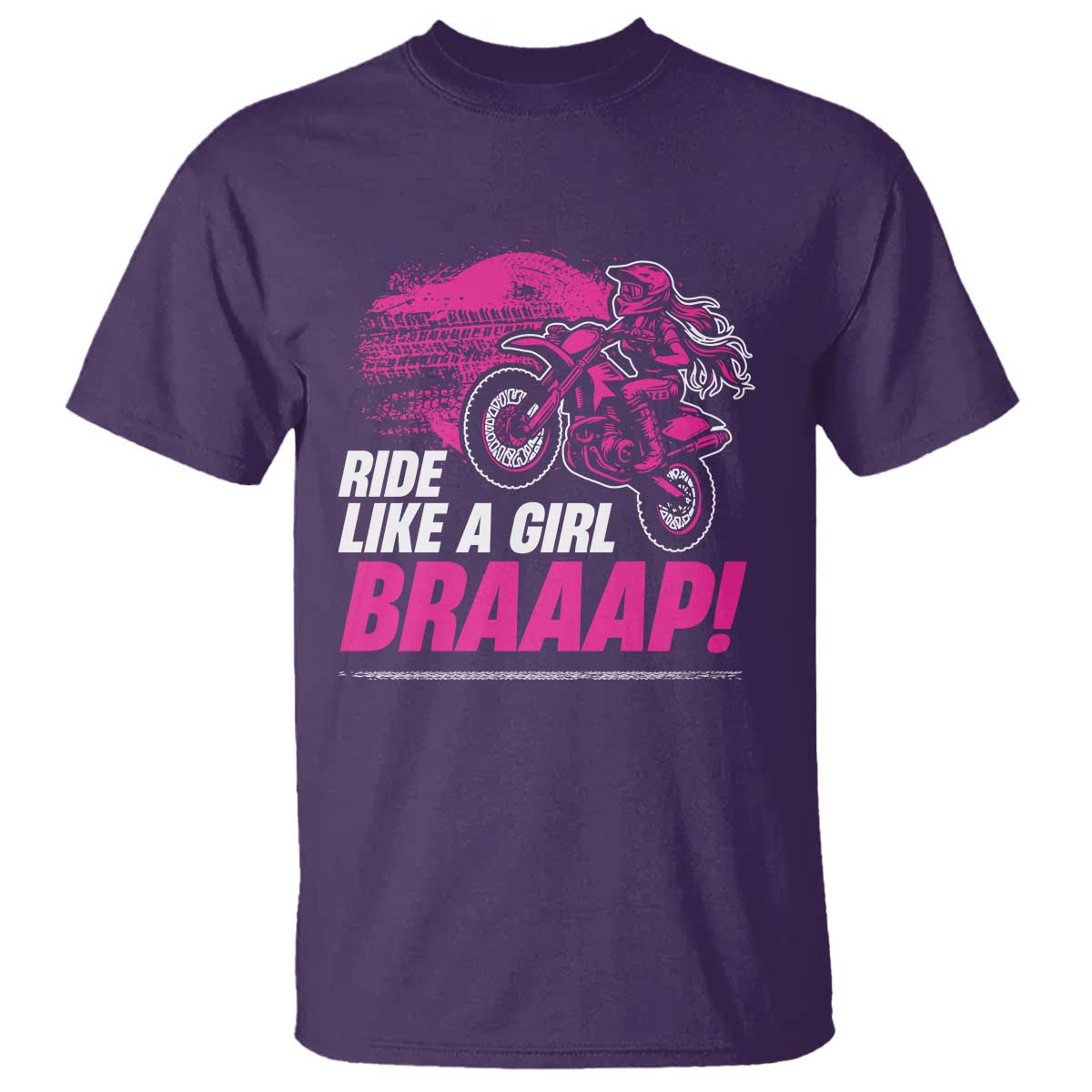 Dirt Bike Girl T Shirt Braaap Like A Girl