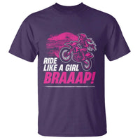 Dirt Bike Girl T Shirt Braaap Like A Girl