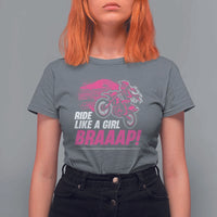 Dirt Bike Girl T Shirt For Women Braaap Like A Girl