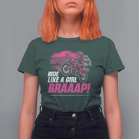 Dirt Bike Girl T Shirt For Women Braaap Like A Girl