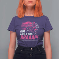 Dirt Bike Girl T Shirt For Women Braaap Like A Girl