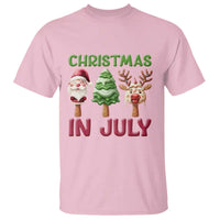 Christmas In July T Shirt Ice Cream Santa Christmas Tree Reindeer - Wonder Print Shop