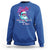Funny Christmas In July Sweatshirt Retro Santa Feelin' Ho Ho Hot - Wonder Print Shop