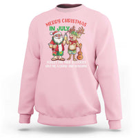 Funny Christmas In July Sweatshirt Give Me A Drink And Sunshine - Wonder Print Shop