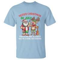 Funny Christmas In July T Shirt Give Me A Drink And Sunshine - Wonder Print Shop