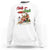 Funny Christmas In July Sweatshirt Sandy And Bright Santa At The Beach - Wonder Print Shop