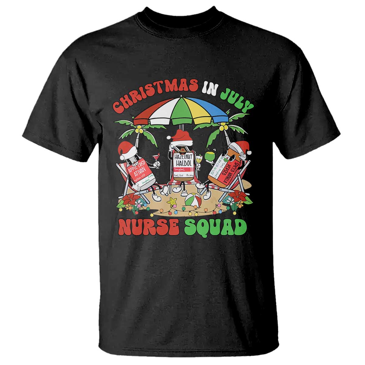 Funny Christmas In July Nurse Squad T Shirt - Wonder Print Shop
