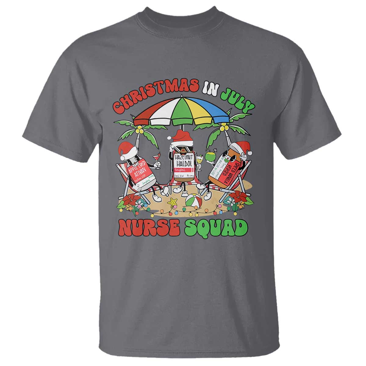 Funny Christmas In July Nurse Squad T Shirt - Wonder Print Shop