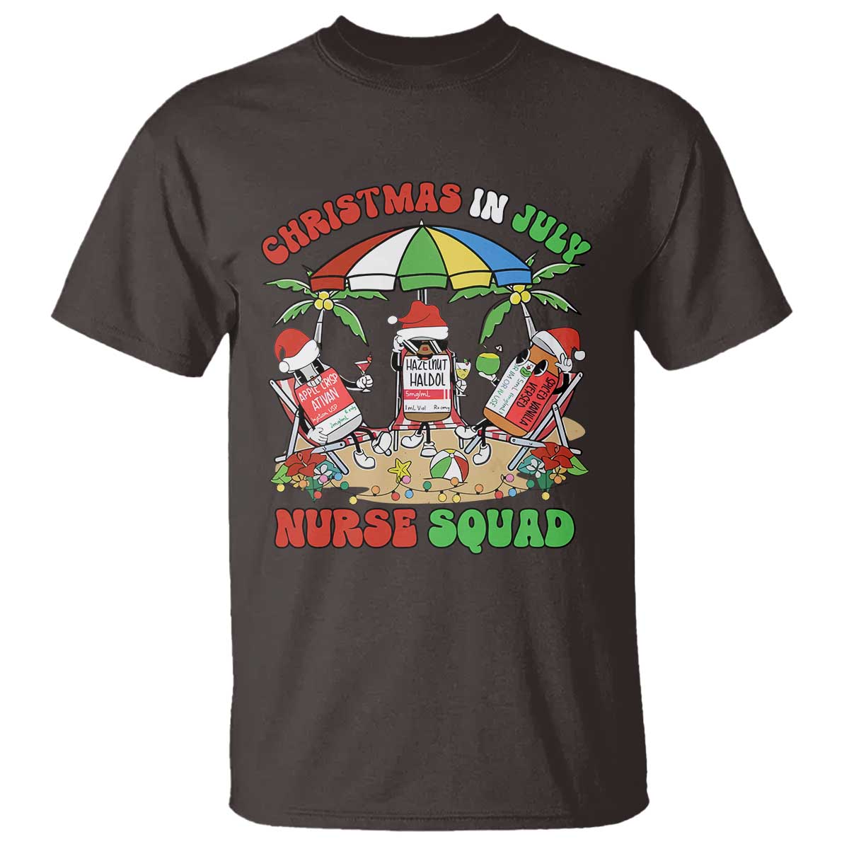 Funny Christmas In July Nurse Squad T Shirt - Wonder Print Shop