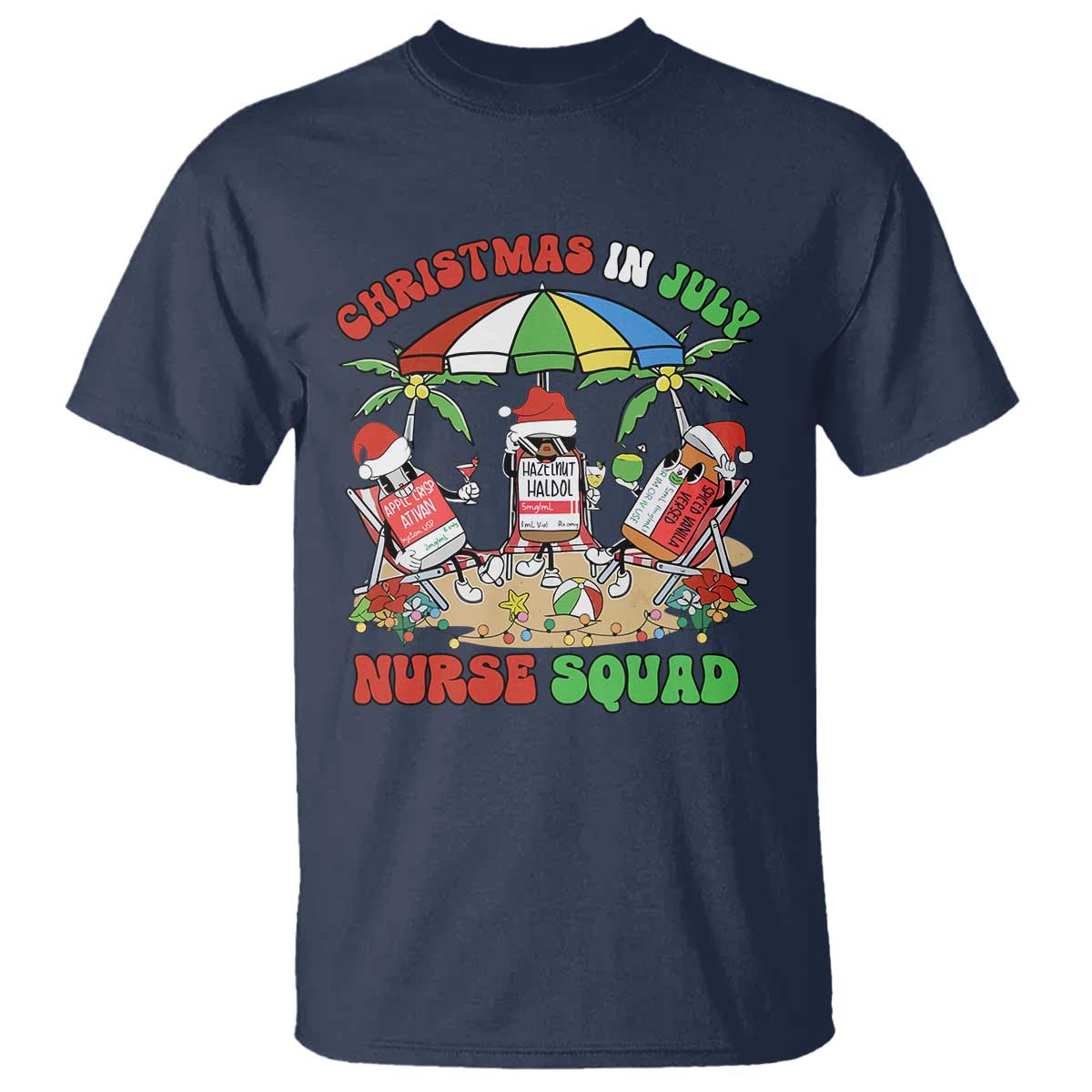 Funny Christmas In July Nurse Squad T Shirt - Wonder Print Shop