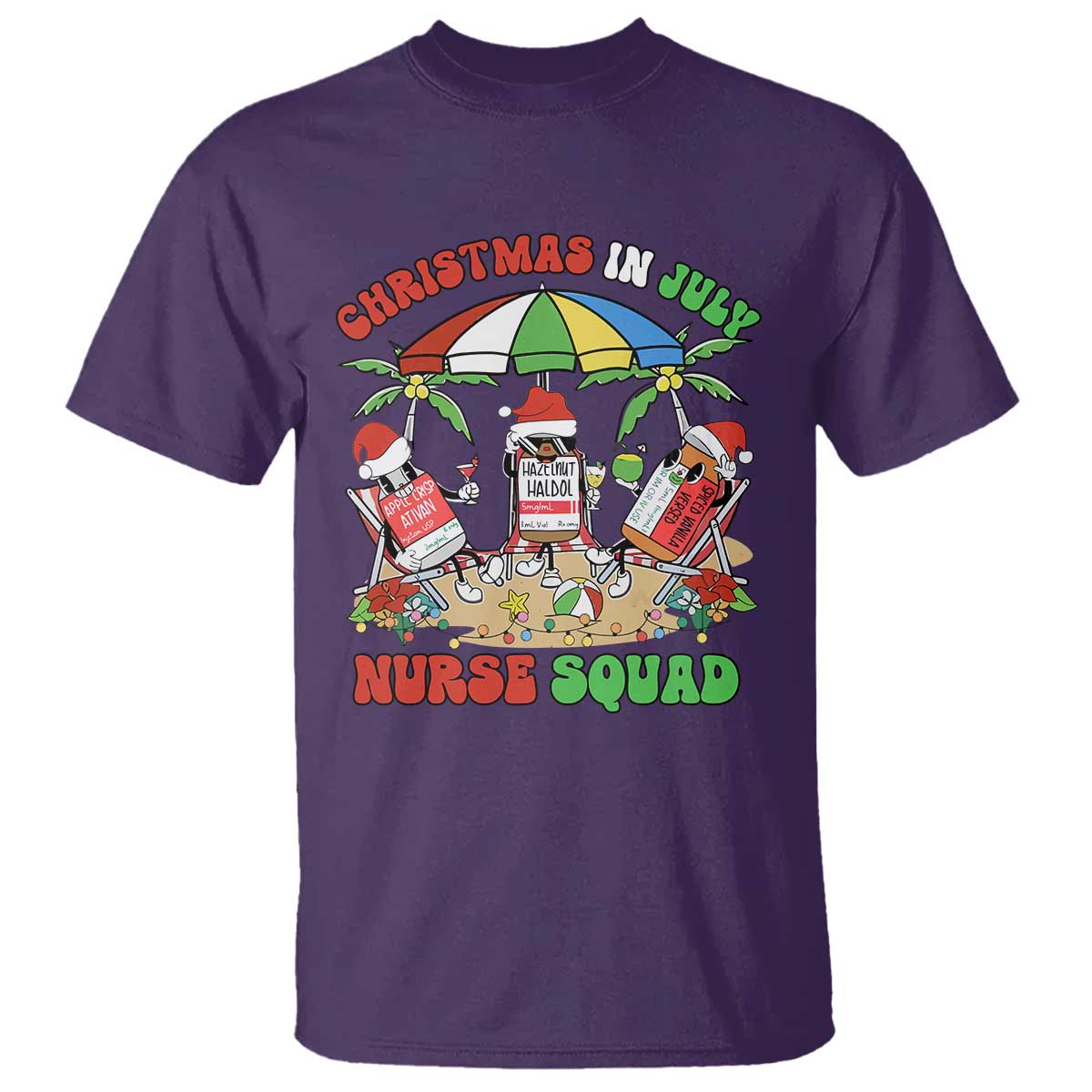 Funny Christmas In July Nurse Squad T Shirt - Wonder Print Shop
