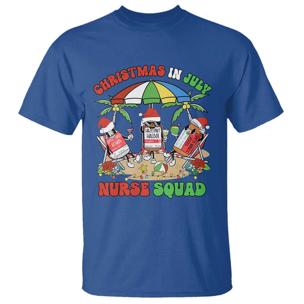 Funny Christmas In July Nurse Squad T Shirt - Wonder Print Shop