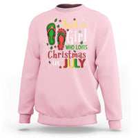 Just A Girl Who Loves Christmas In July Sweatshirt - Wonder Print Shop