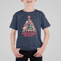 Christmas In July T Shirt For Kid Watermelon Summer Christmas Tree - Wonder Print Shop