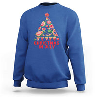 Christmas In July Sweatshirt Watermelon Summer Christmas Tree - Wonder Print Shop