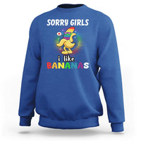 Funny LGBT Pride Sweatshirt Sorry Girl I Like Bananas Gay Couple - Wonder Print Shop