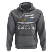 LGBT Pride Hoodie We The People Means Everyone Rainbow Flag - Wonder Print Shop