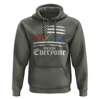 LGBT Pride Hoodie We The People Means Everyone Rainbow Flag - Wonder Print Shop