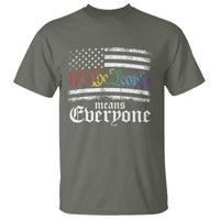 LGBT Pride T Shirt We The People Means Everyone Rainbow Flag - Wonder Print Shop