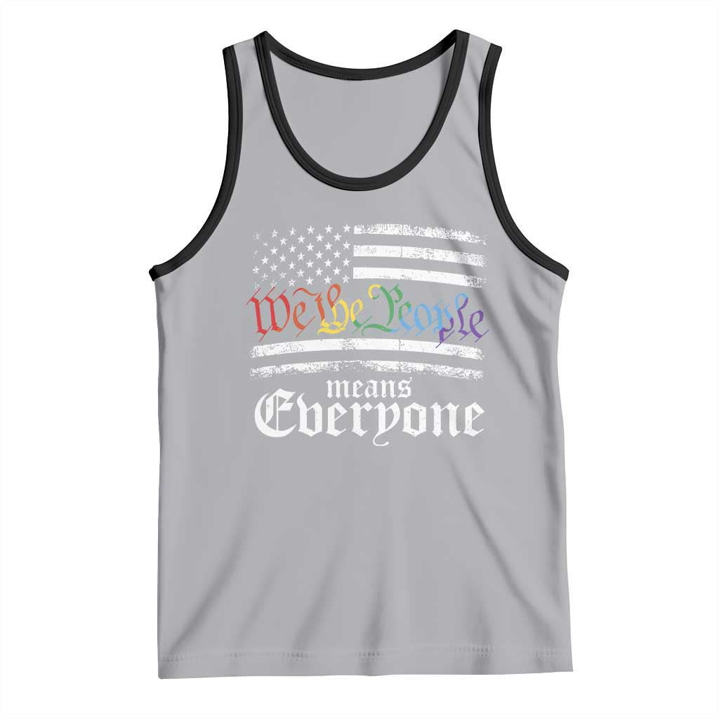 LGBT Pride Tank Top We The People Means Everyone Rainbow Flag