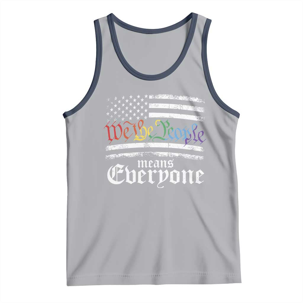 LGBT Pride Tank Top We The People Means Everyone Rainbow Flag