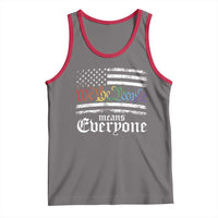 LGBT Pride Tank Top We The People Means Everyone Rainbow Flag