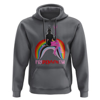 Funny LGBT Pride Hoodie Pride Demon Month Rainbow Slay Gay Evil - Wonder Print Shop