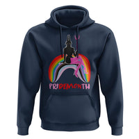 Funny LGBT Pride Hoodie Pride Demon Month Rainbow Slay Gay Evil - Wonder Print Shop