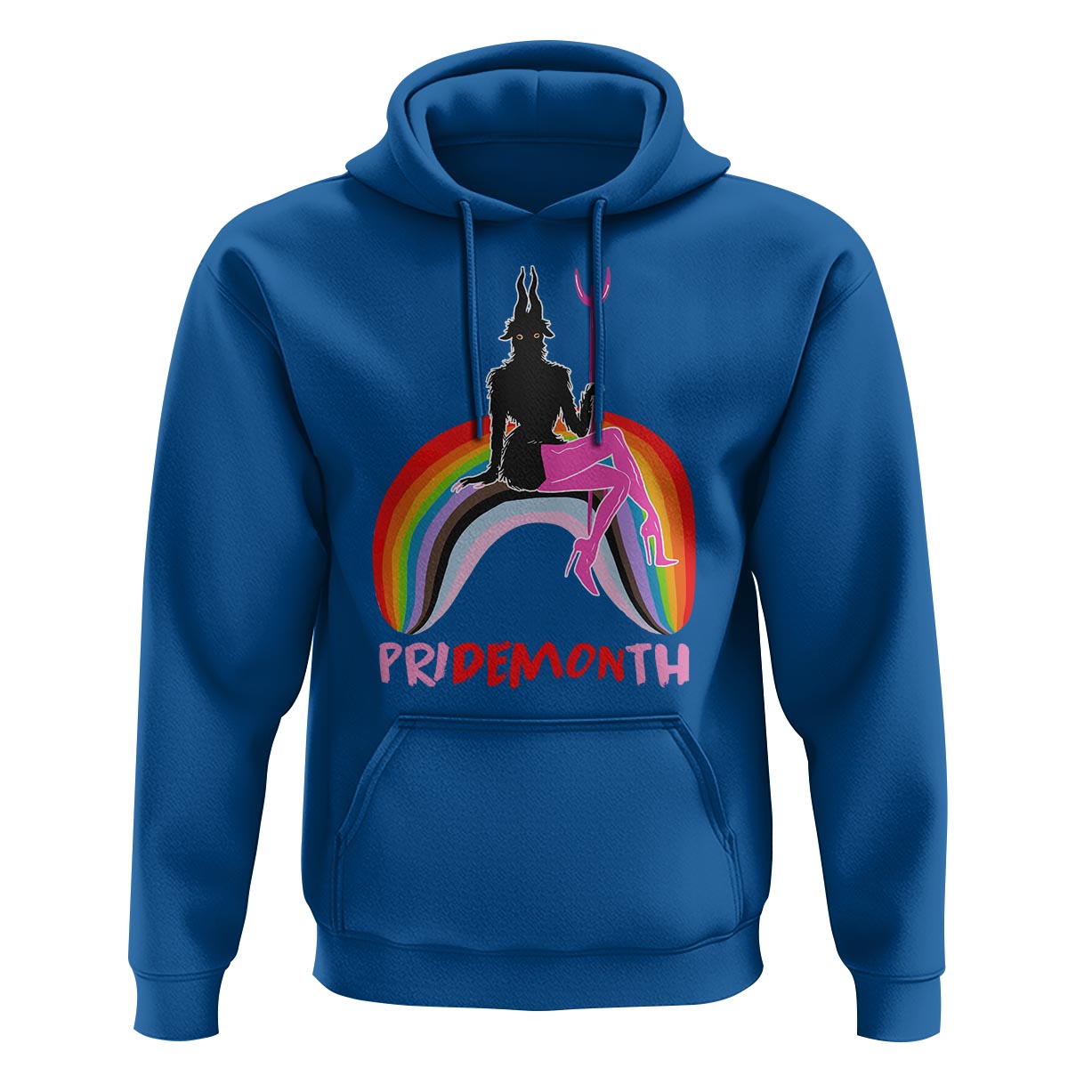 Funny LGBT Pride Hoodie Pride Demon Month Rainbow Slay Gay Evil - Wonder Print Shop