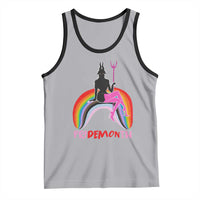 Funny LGBT Pride Tank Top Pride Demon Month Rainbow Slay Gay Evil