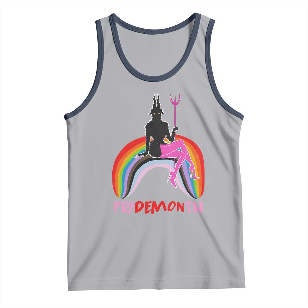 Funny LGBT Pride Tank Top Pride Demon Month Rainbow Slay Gay Evil