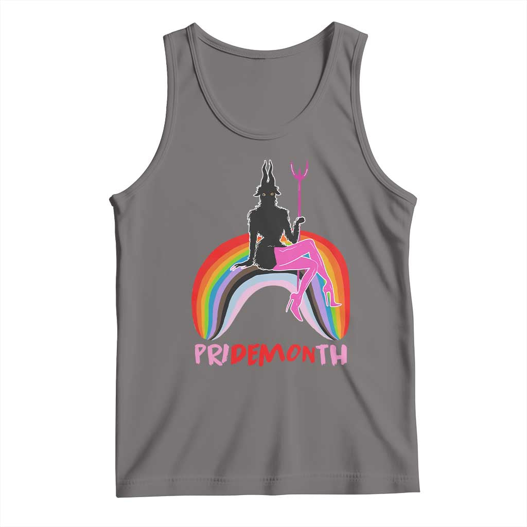 Funny LGBT Pride Tank Top Pride Demon Month Rainbow Slay Gay Evil
