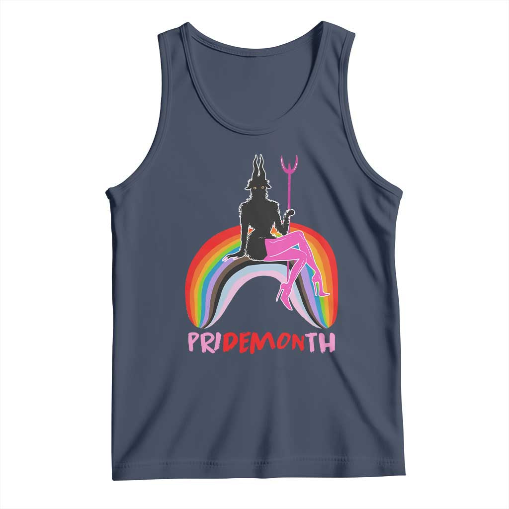 Funny LGBT Pride Tank Top Pride Demon Month Rainbow Slay Gay Evil