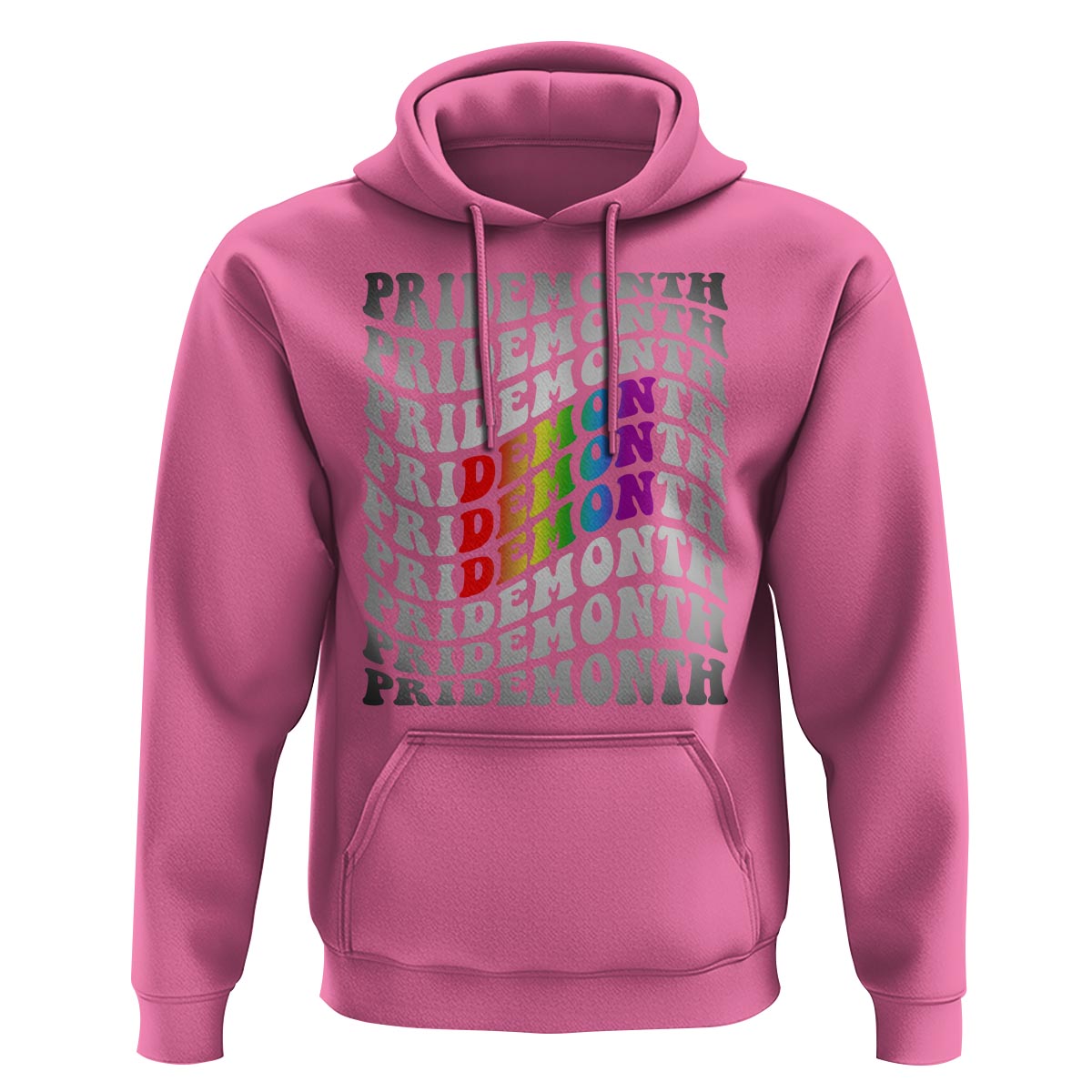 Funny LGBT Pride Hoodie Pride Demon Month Rainbow - Wonder Print Shop