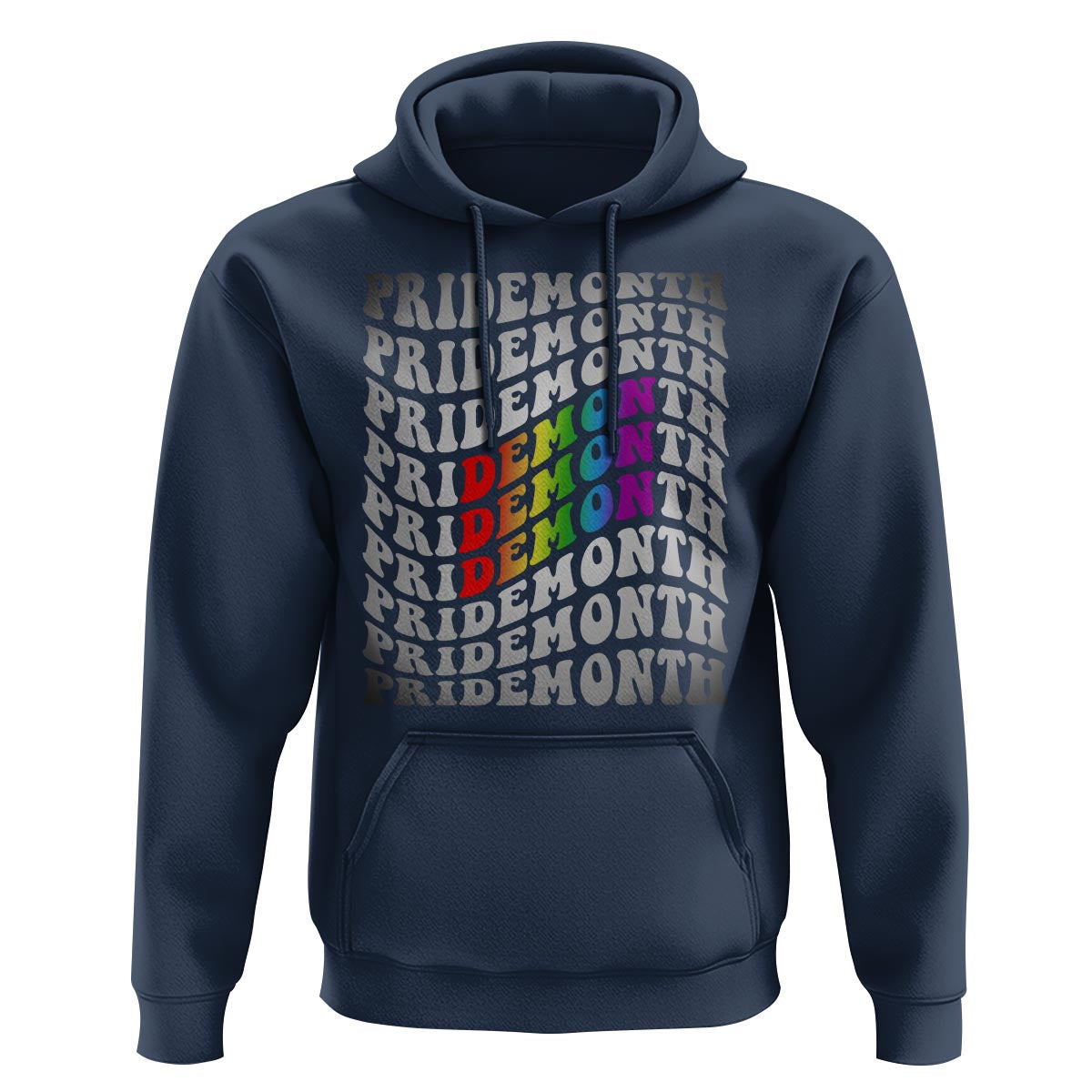 Funny LGBT Pride Hoodie Pride Demon Month Rainbow - Wonder Print Shop