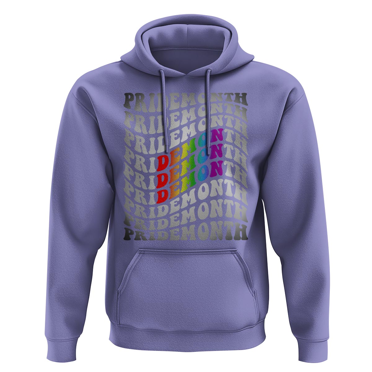 Funny LGBT Pride Hoodie Pride Demon Month Rainbow - Wonder Print Shop