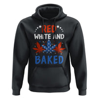 Funny Marijuana 4th Of July Hoodie Red White and Baked Patriotic Weed - Wonder Print Shop