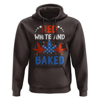 Funny Marijuana 4th Of July Hoodie Red White and Baked Patriotic Weed - Wonder Print Shop