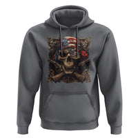 Funny Pirate 4th Of July Hoodie Patriotic America Flag Skull - Wonder Print Shop