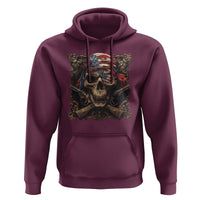 Funny Pirate 4th Of July Hoodie Patriotic America Flag Skull - Wonder Print Shop