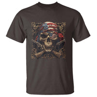 Funny Pirate 4th Of July T Shirt Patriotic America Flag Skull - Wonder Print Shop